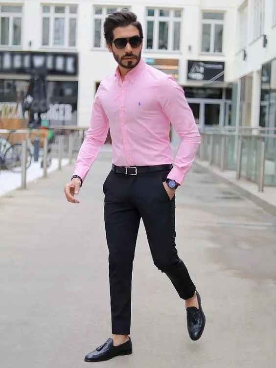 Pink Shirt Matching pants  Combination to look Dashing